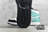 NIKE AIR JORDAN 1 MID ISLAND GREEN WHITE/BLACK/TROPICAL TWIST 554724-132