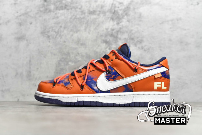 NIKE DUNK LOW X OFF-WHITE X FUTURA SB PURPLE/ORANGE/WHITE DD0856-801