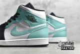 NIKE AIR JORDAN 1 MID ISLAND GREEN WHITE/BLACK/TROPICAL TWIST 554724-132
