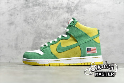 NIKE DUNK HIGH PRO SB OAKLAND ATHLETICS STADIUM GREEN/BLACK-SPEED YELLOW-STADIUM GREEN 305050-337