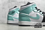 NIKE AIR JORDAN 1 MID ISLAND GREEN WHITE/BLACK/TROPICAL TWIST 554724-132