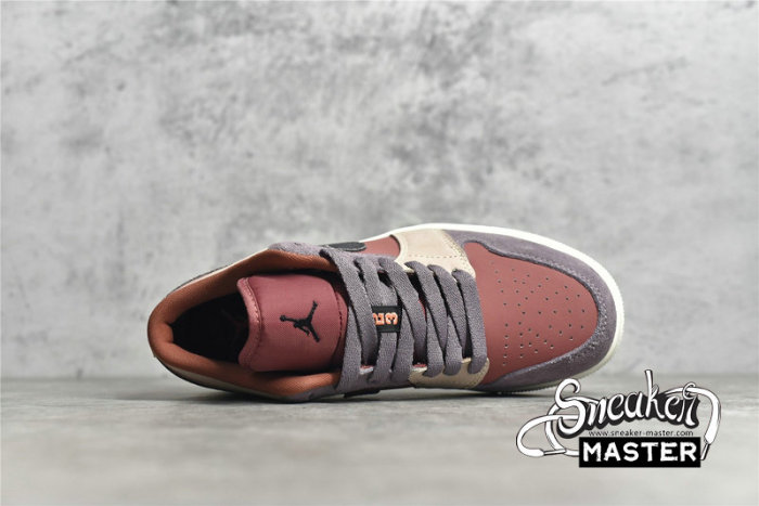 NIKE AIR JORDAN 1 LOW CANYON RUST/BLACK/PURPLE SMOKE DC0774-602
