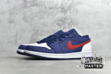 NIKE AIR JORDAN 1 LOW USA WHITE/NAVY BLUE/GYM RED CZ8454-400