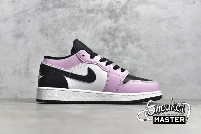 NIKE AIR JORDAN 1 LOW GS LIGHT ARCTIC PINK/WHITE/BLACK 554723-601