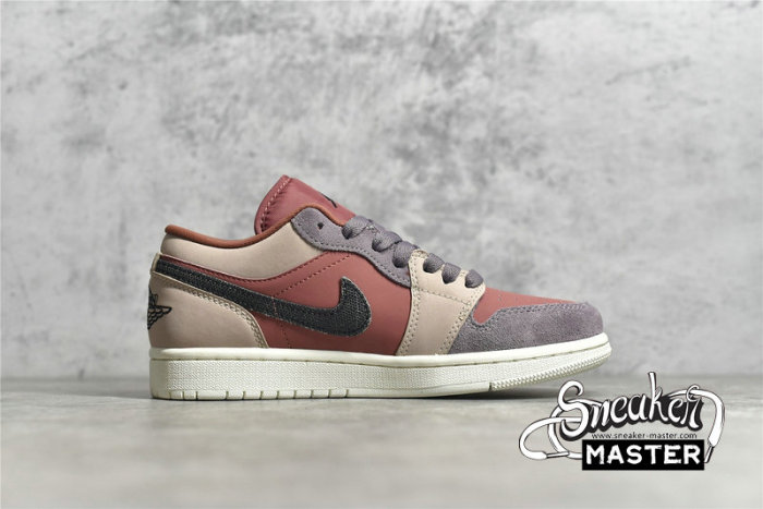 NIKE AIR JORDAN 1 LOW CANYON RUST/BLACK/PURPLE SMOKE DC0774-602