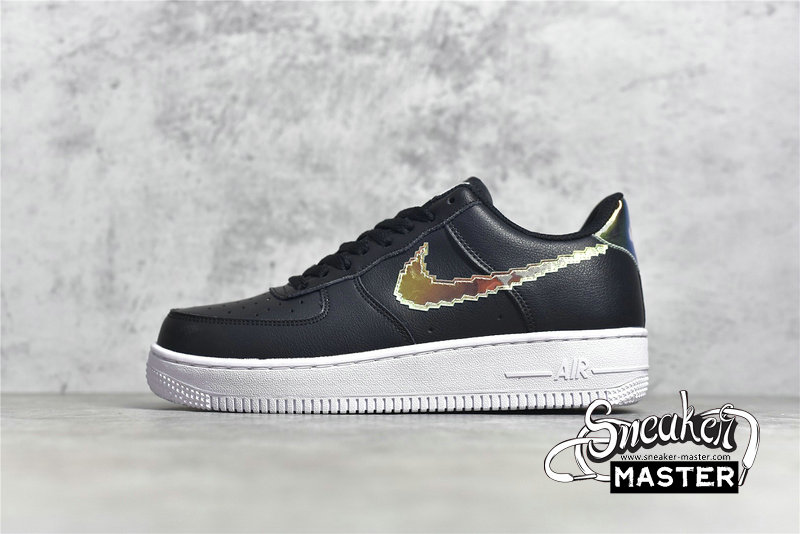 NIKE AIR FORCE 1 LOW IRIDESCENT PIXEL BLACK/MULTI-COLOR/WHITE CV1699-002