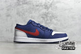 NIKE AIR JORDAN 1 LOW USA WHITE/NAVY BLUE/GYM RED CZ8454-400