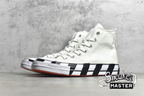 CONVERSE OFF-WHITE X CHUCK TAYLOR ALL-STAR 70S HIGH WHITE/WHITE/BLACK 163862C