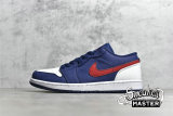 NIKE AIR JORDAN 1 LOW USA WHITE/NAVY BLUE/GYM RED CZ8454-400