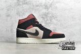 NIKE AIR JORDAN 1 MID CANYON RUST PARTICLE BEIGE/BLACK/CANYON RUST/SAIL BQ6472-202