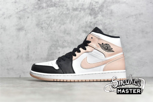 NIKE AIR JORDAN 1 MID WHITE/BLACK/CRIMSON TINT 554724-133