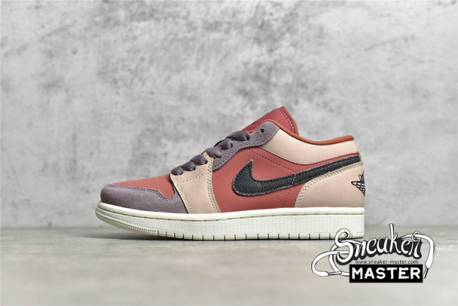 NIKE AIR JORDAN 1 LOW CANYON RUST/BLACK/PURPLE SMOKE DC0774-602