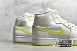 NIKE AIR JORDAN 1 MID SE SAIL/LIGHT VOLTAGE YELLOW 2/WHITE DB2822-107
