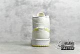 NIKE AIR JORDAN 1 MID SE SAIL/LIGHT VOLTAGE YELLOW 2/WHITE DB2822-107