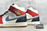 NIKE AIR JORDAN 1 MID SE LET(HER)MAN SAIL/METALLIC GOLD/GYM RED/BLACK DC1426-100