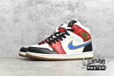 NIKE AIR JORDAN 1 MID SE LET(HER)MAN SAIL/METALLIC GOLD/GYM RED/BLACK DC1426-100