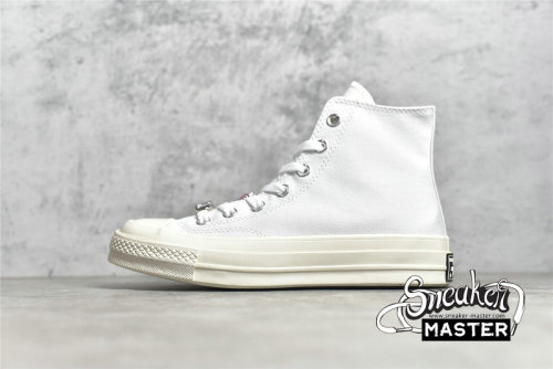 CONVERSE CHUCK TAYLOR ALL STAR 70S HIGH WHITE/WHITE/PINK 170621C