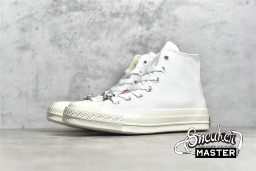 CONVERSE CHUCK TAYLOR ALL STAR 70S HIGH WHITE/WHITE/PINK 170621C