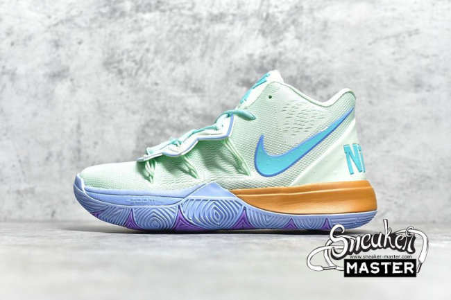 NIKE SPONGEBOB SQUAREPANTS X KYRIE 5 EP SQUIDWARD FROSTED SPRUCE/ALUMINUM CJ6950-300