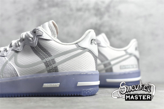 NIKE AIR FORCE 1 REACT QS WHITE/LIGHT BONE/SAIL/RUSH CORAL CQ8879-100