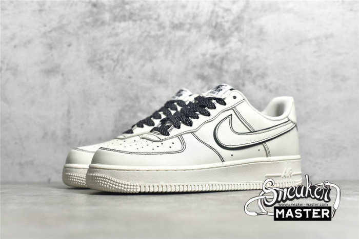 NIKE AIR FORCE 1 LOW 07 BEIGE/BEIGE/BLACK 315122-808