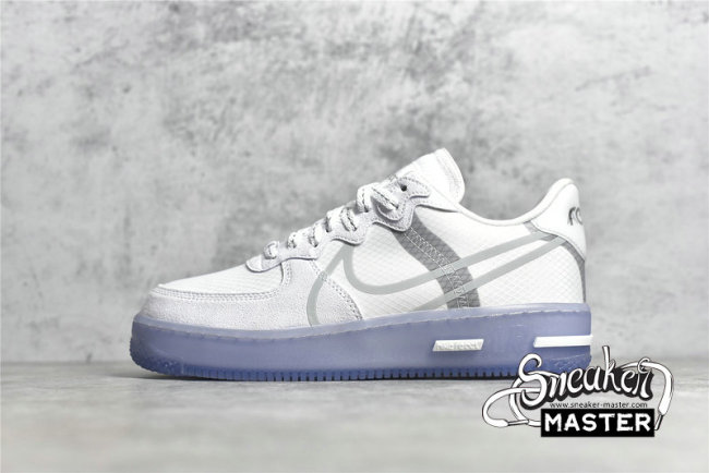 NIKE AIR FORCE 1 REACT QS WHITE/LIGHT BONE/SAIL/RUSH CORAL CQ8879-100