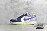 NIKE AIR JORDAN 1 LOW MISMATCHED THUNDER BLUE/WHITE/PURPLE MAGENTA DJ4342-400
