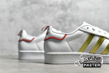 ADIDAS SUPERSTAR SHOES CLOUD WHITE/GOLD/RED GX7914