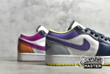 NIKE AIR JORDAN 1 LOW MISMATCHED THUNDER BLUE/WHITE/PURPLE MAGENTA DJ4342-400