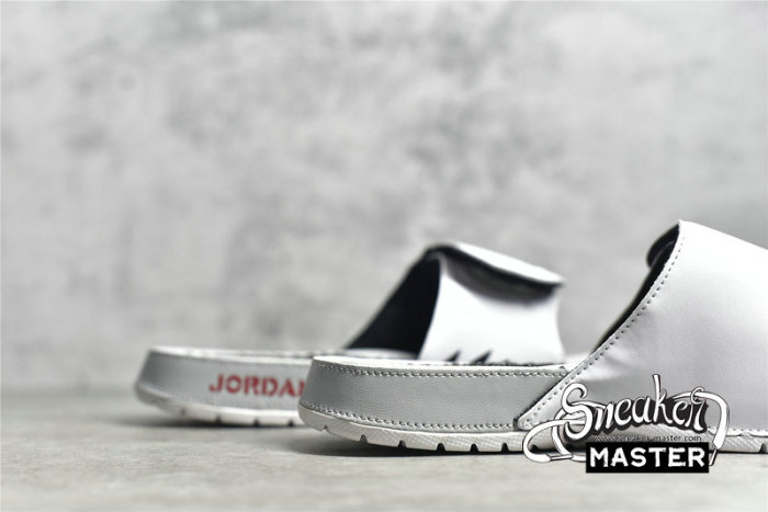 NIKE AIR JORDAN HYDRO 5 SLIDE WHITE/RED-SILVER 555501-112