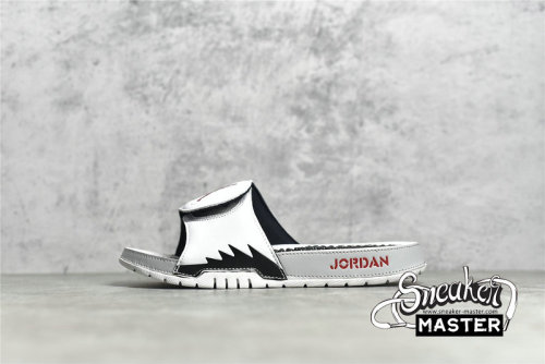 NIKE AIR JORDAN HYDRO 5 SLIDE WHITE/RED-SILVER 555501-112