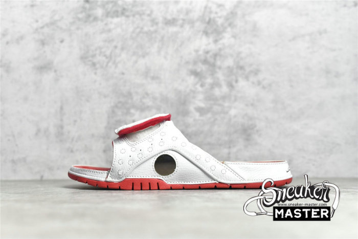 NIKE AIR JORDAN HYDRO 13 SLIDE WHITE/WHITE/RED 684915-121