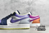 NIKE AIR JORDAN 1 LOW MISMATCHED THUNDER BLUE/WHITE/PURPLE MAGENTA DJ4342-400