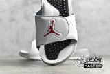 NIKE AIR JORDAN HYDRO 5 SLIDE WHITE/RED-SILVER 555501-112