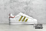 ADIDAS SUPERSTAR SHOES CLOUD WHITE/GOLD/RED GX7914