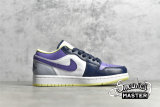 NIKE AIR JORDAN 1 LOW MISMATCHED THUNDER BLUE/WHITE/PURPLE MAGENTA DJ4342-400
