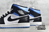 NIKE AIR JORDAN 1 MID WHITE/UNIVERSITY BLUE/BLACK BQ6472-102