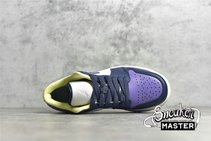 NIKE AIR JORDAN 1 LOW MISMATCHED THUNDER BLUE/WHITE/PURPLE MAGENTA DJ4342-400