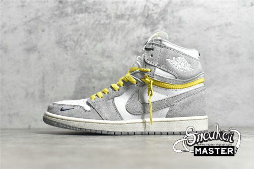NIKE AIR JORDAN 1 HIGH SWITCH WHITE/LIGHT SMOKE GREY/SAIL/TOUR YELLOW CW6576-100