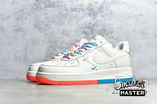 NIKE AIR FORCE 1 LOW 07 SU19 RICE WHITE/ORANGE/BLUE CT1989-103