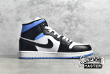 NIKE AIR JORDAN 1 MID WHITE/UNIVERSITY BLUE/BLACK BQ6472-102