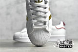 ADIDAS SUPERSTAR SHOES CLOUD WHITE/GOLD/RED GX7914