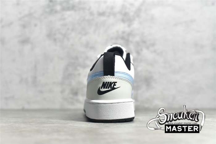 NIKE COURT BOROUGH LOW 2 SE GS WHITE/LIGHT BLUE/BLACK CW1624-100