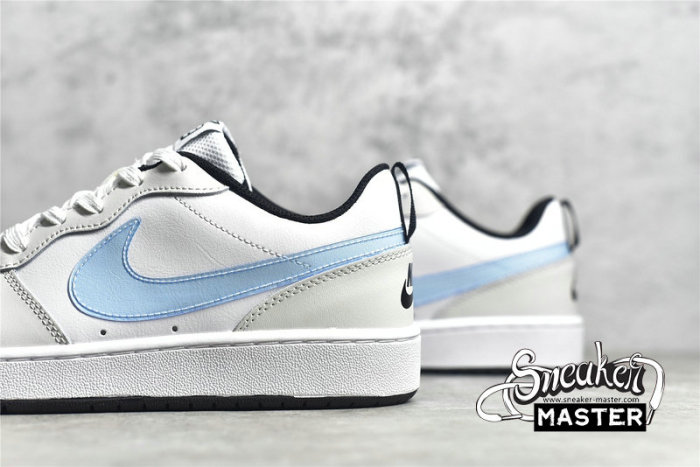 NIKE COURT BOROUGH LOW 2 SE GS WHITE/LIGHT BLUE/BLACK CW1624-100