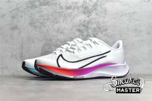 NIKE AIR ZOOM PEGASUS 37 WHITE/HYPER VIOLET/SPRUCE AURA/FLASH CRIMSON BQ9646-103