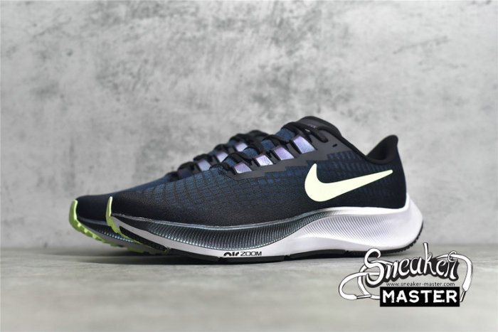 NIKE AIR ZOOM PEGASUS 37 BLACK/VALERIAN BLUE/SPRUCE AURA/GHOST GREEN BQ9646-001