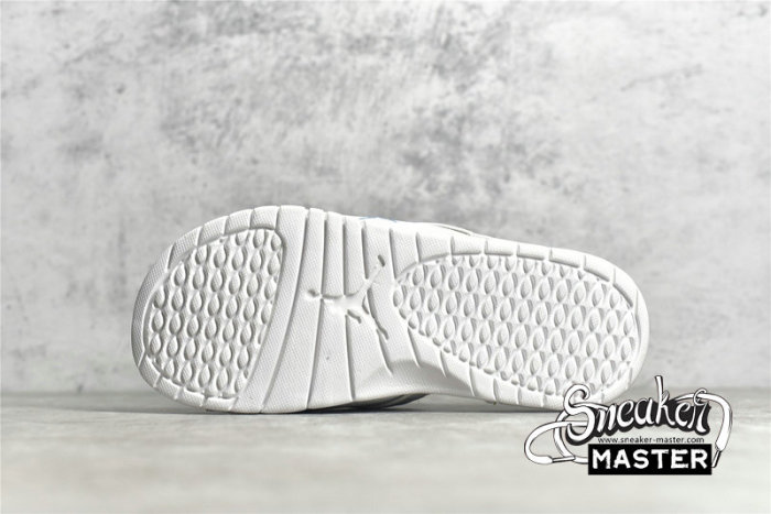 NIKE AIR JORDAN HYDRO 12 RETRO SLIDES WOLF GREY/WHITE/NAVY BLUE 820265-007