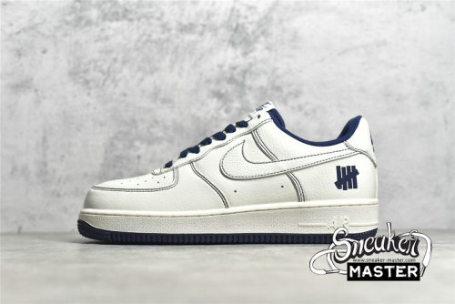 NIKE AIR FORCE 1 LOW X UNDEFEATED BEIGE/DARK BLUE/WHITE UN1315-800