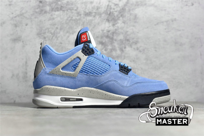 NIKE AIR JORDAN 4 RETRO UNIVERSITY BLUE/TECH GREY/WHITE/BLACK CT8527-400