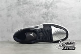 NIKE AIR JORDAN 1 LOW SE SILVER TOE BLACK/METALLIC SILVER/WHITE DA5551-001